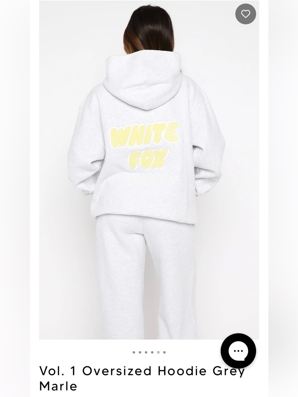 White Fox Making the Most Oversized Hoodie NWT